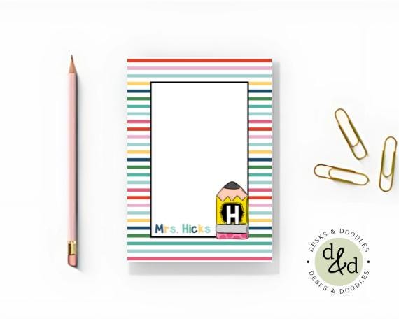 Classroom Teacher Notes| Personalized Gifts for Teachers| Stationery Notepads| Teacher Gifts| Cute Notepad| Funny Notepads| Teacher Notes