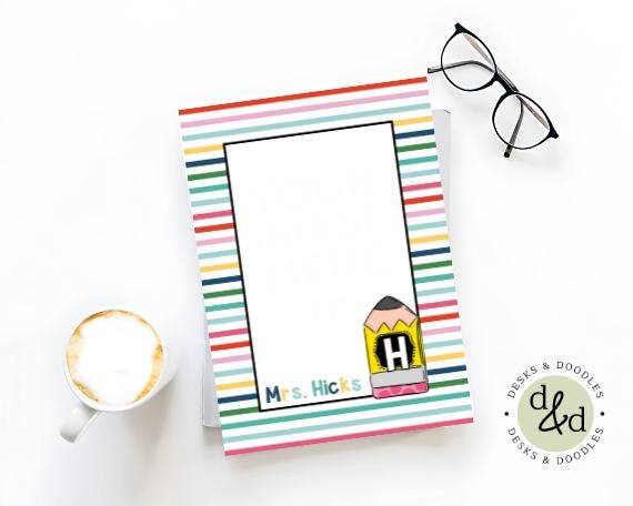 Classroom Teacher Notes| Personalized Gifts for Teachers| Stationery Notepads| Teacher Gifts| Cute Notepad| Funny Notepads| Teacher Notes