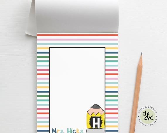 Classroom Teacher Notes| Personalized Gifts for Teachers| Stationery Notepads| Teacher Gifts| Cute Notepad| Funny Notepads| Teacher Notes