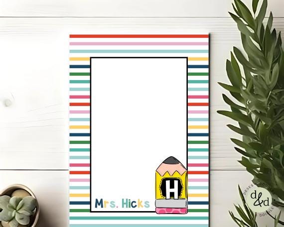 Classroom Teacher Notes| Personalized Gifts for Teachers| Stationery Notepads| Teacher Gifts| Cute Notepad| Funny Notepads| Teacher Notes